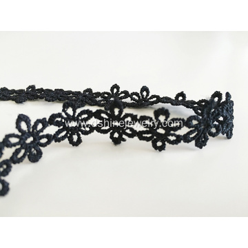 Black Hollow Flower Lace Choker Collar Necklace Jewelry